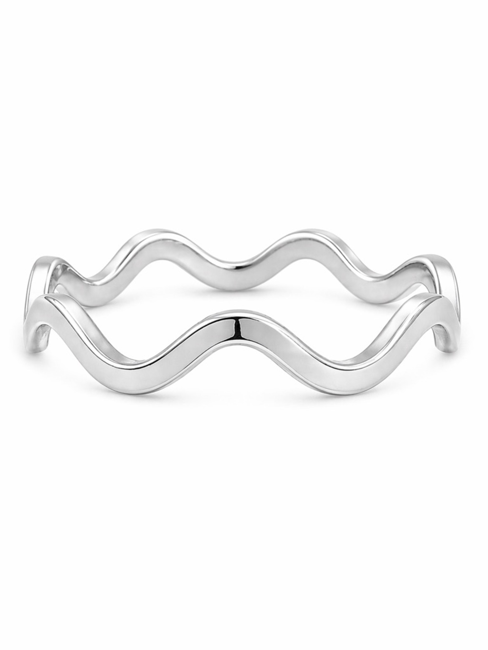 Silver Wavy Ring